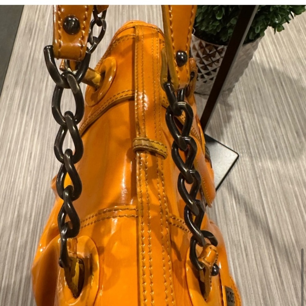 Fendi B. Bag Borsa Orange Women's Bag GUC Authentic - Picture 13 of 16